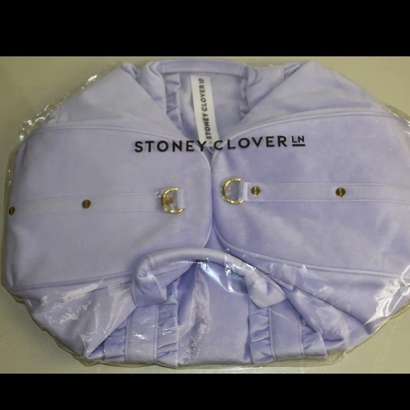 NEW STONEY CLOVER LANE - Seeing Stars - Velvet Ruffle Duffle Lilac - Picture 3 of 3